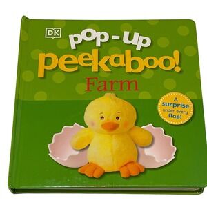 DK Pop-Up Peekaboo! Farm Board Book Unisex Green Paper Classic Early Learning